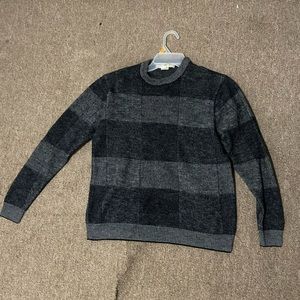 Perry Ellis Sweater in Black/Grey
